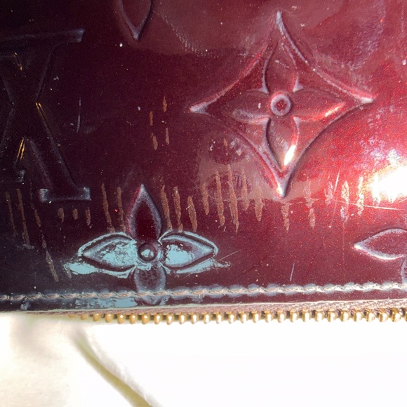 Louis Vuitton Vernis Zippy Wallet Burgundy Patent Leather - Picture 9 of 9